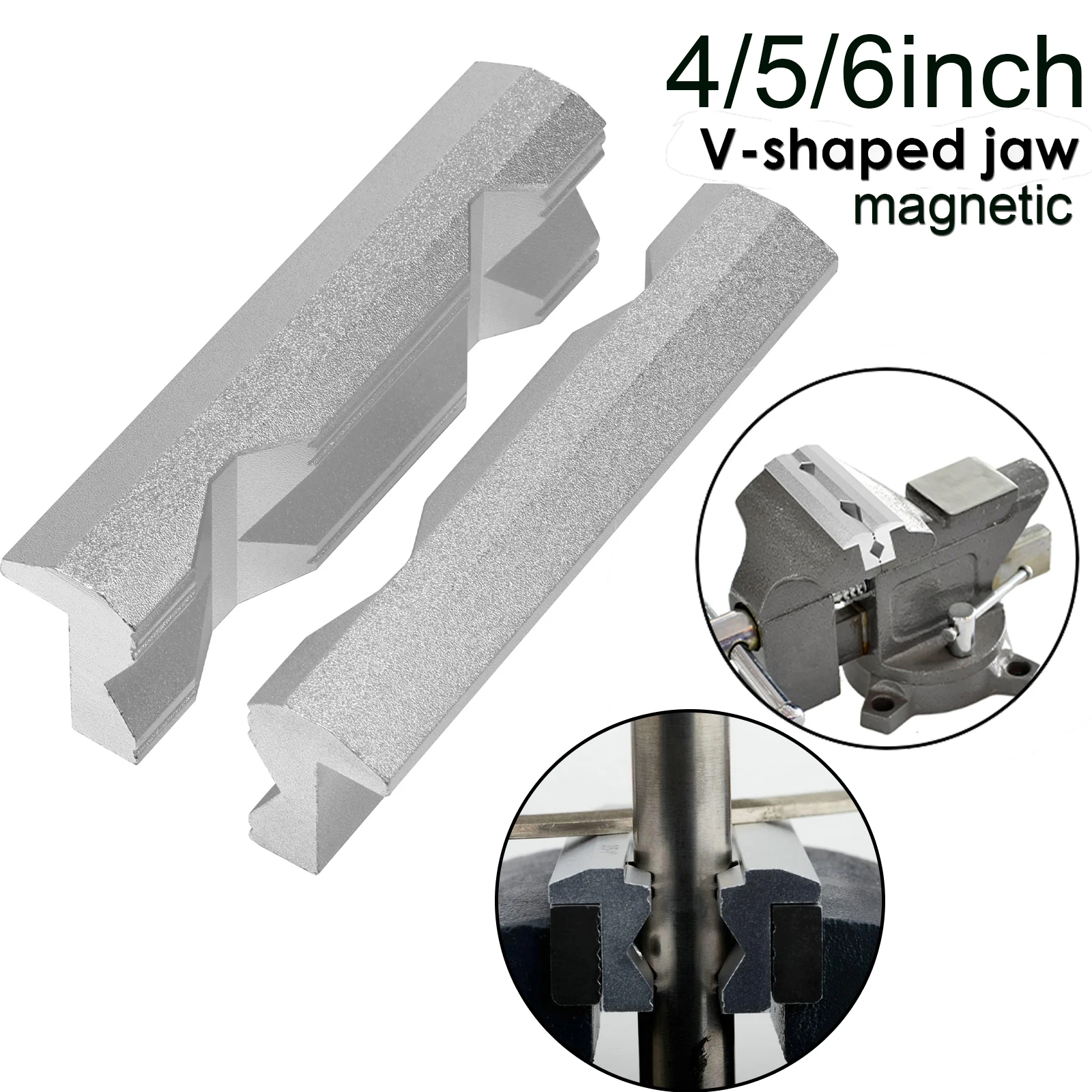Workshop Tools Vice - Magnetische bankschroefkaken 4/5/6 inch V-type bankschroefkakenbeschermers