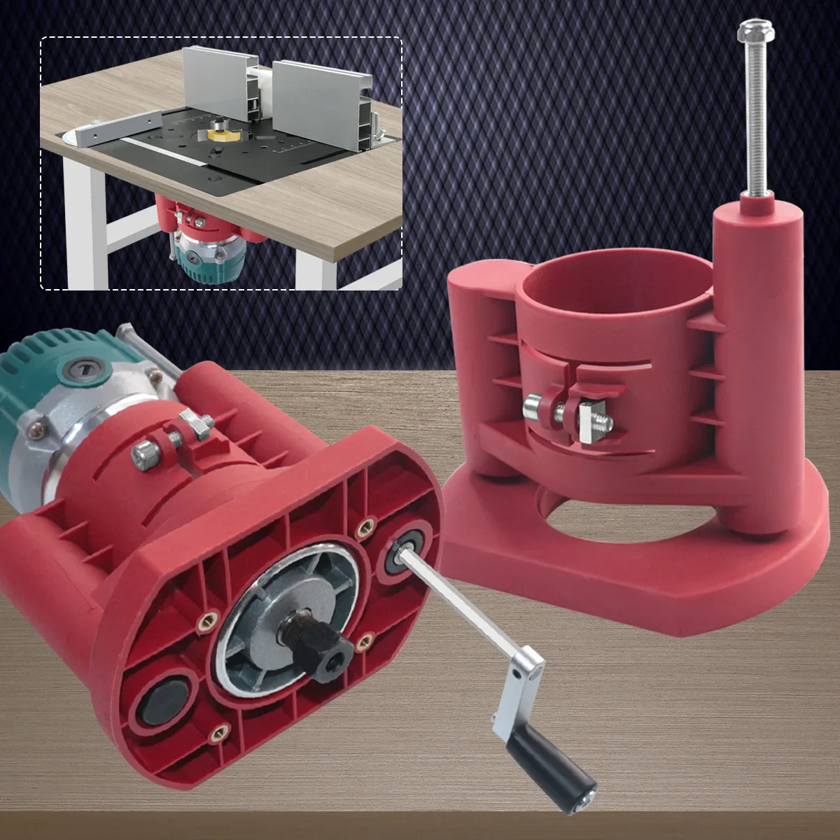 Bench Dog Hole - Precisie-routerlift - Freestafelliftsysteem - Freesplaatinzetstuk -