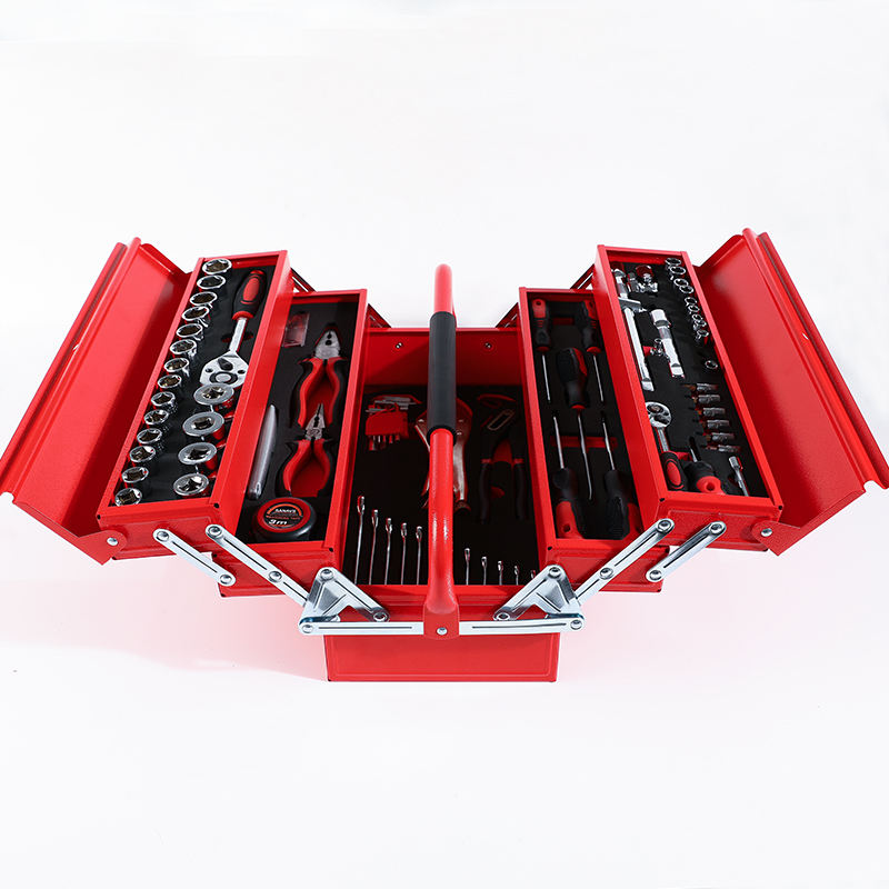 Workshop Tools Box - 18'' Draagbare Gereedschapskist met Dubbele Handgreep,