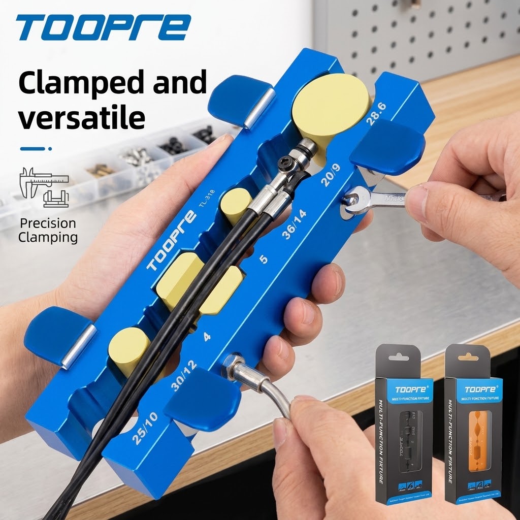 Workshop Tools Vice - TOOPRE Universele Fietsbankklem, Klemgereedschap, Werkbank, Multifunctionele