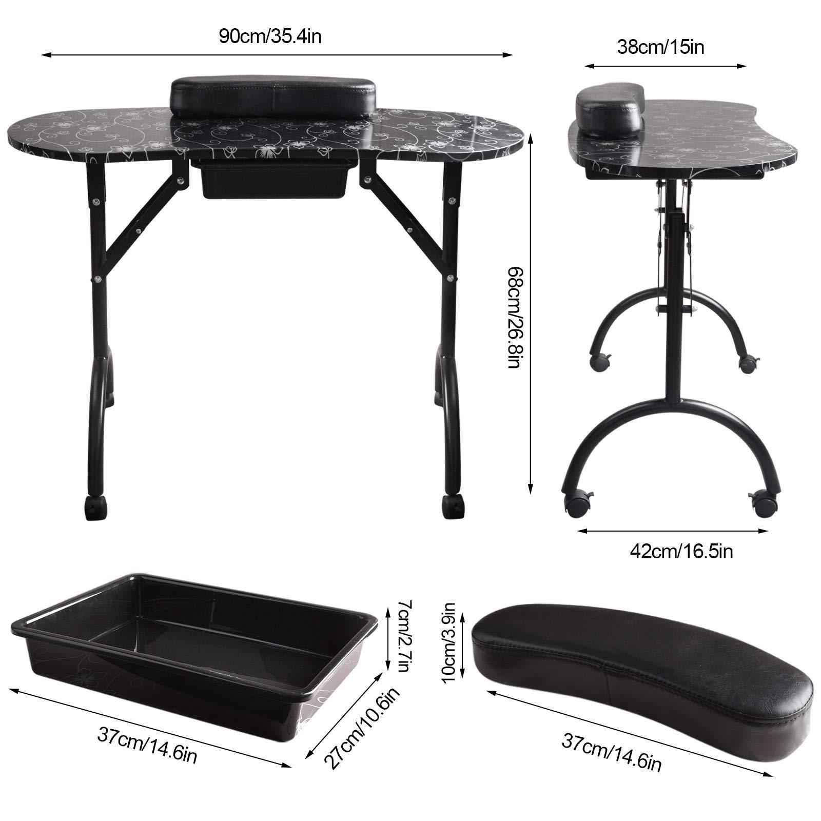 Patroon manicuretafel Moderne  - Workbench Portable Fold recensie en prijs