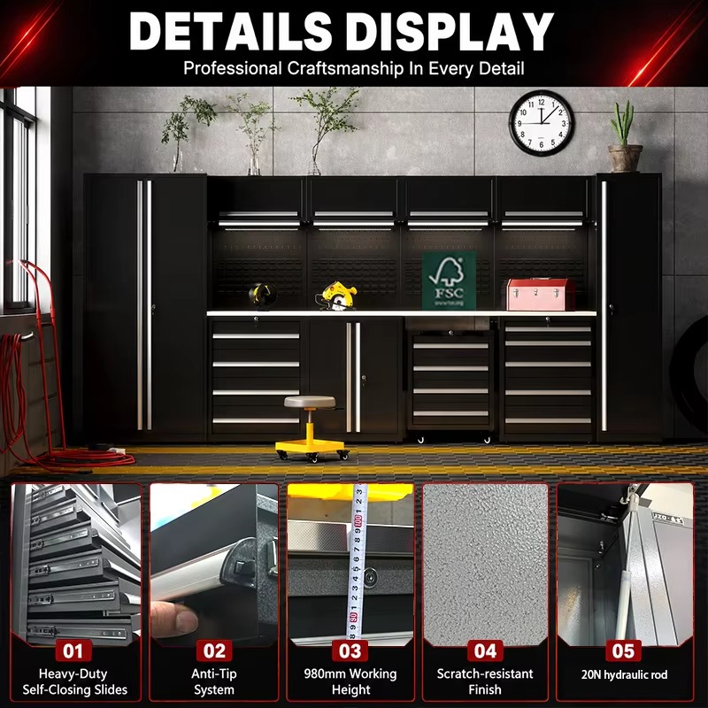 Aanpasbare werkplaatswerkplek  - Workshop Tools Box recensie en prijs