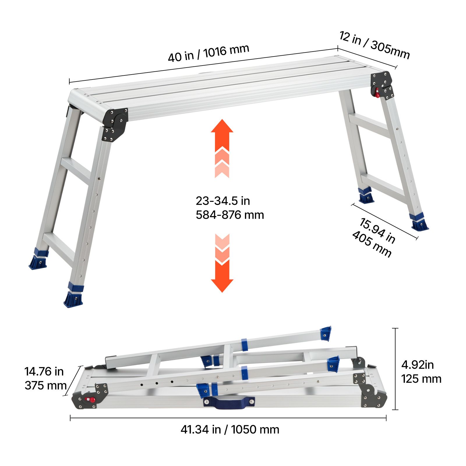Inklapbaar werkplatform, verst - Workbench Portable Fold recensie en prijs